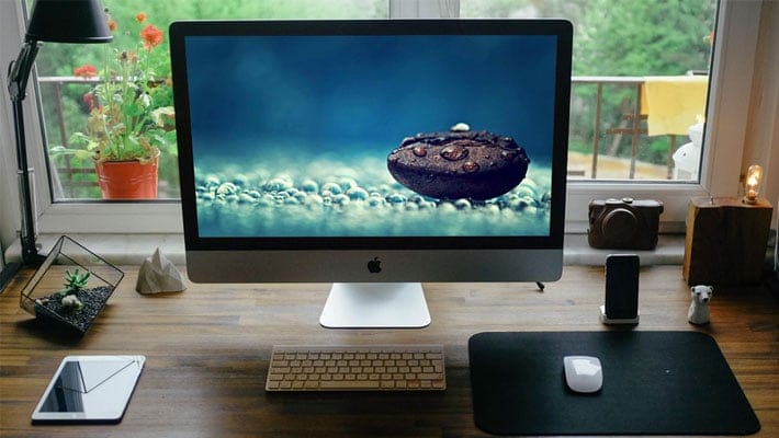 Desk Setup Mockup PSD