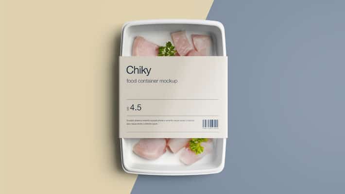 Disposable Food Container Mockup