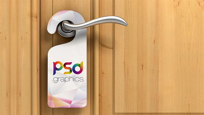 Door Hanger Mockup Free PSD