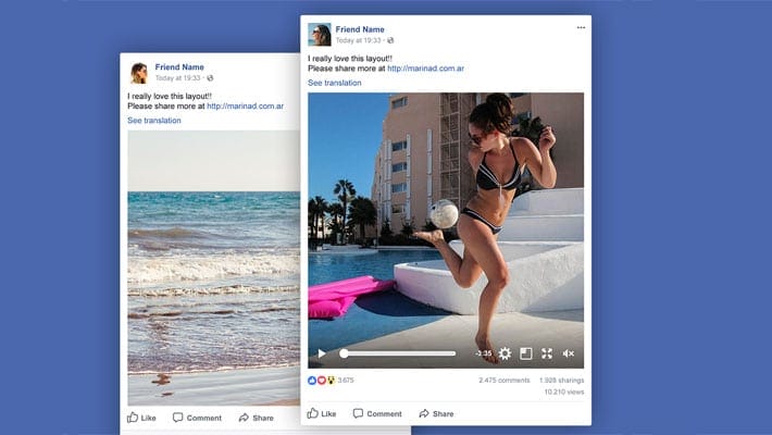 FREE Facebook Post Mockup PSD