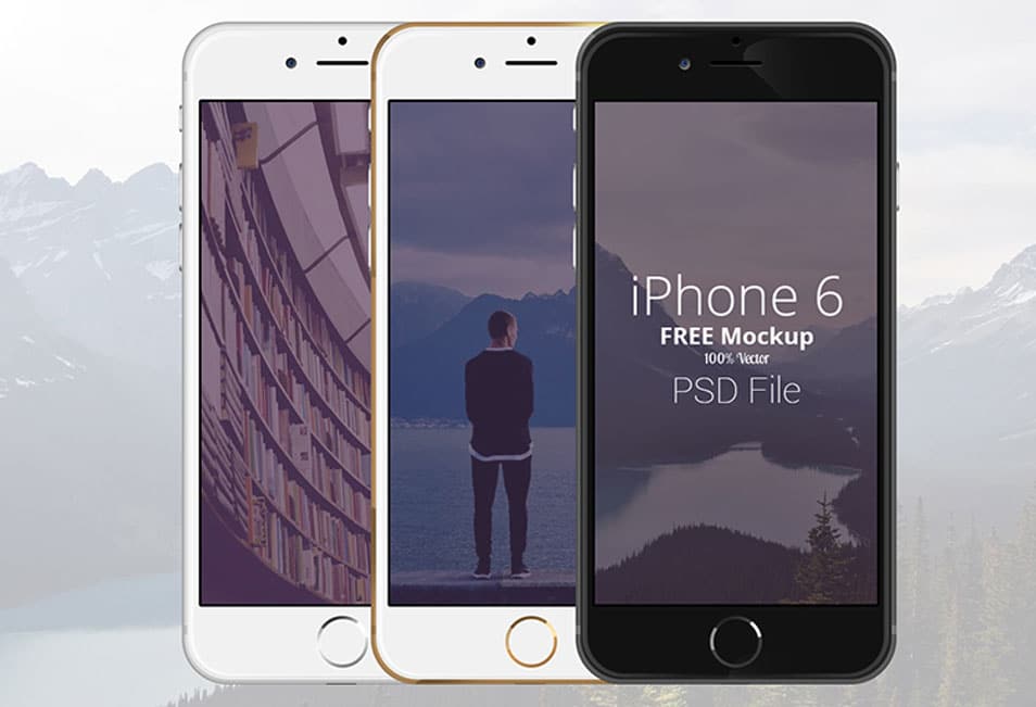 FREE iPhone 6 Scalable Mockups