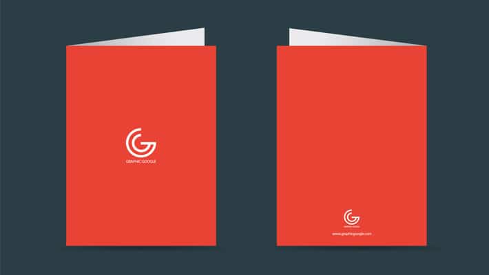 File Folder with Pocket Mockup