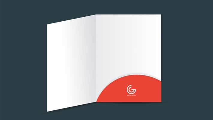 File Folder with Pocket Mockup