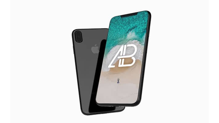 Floating iPhone X Mockup