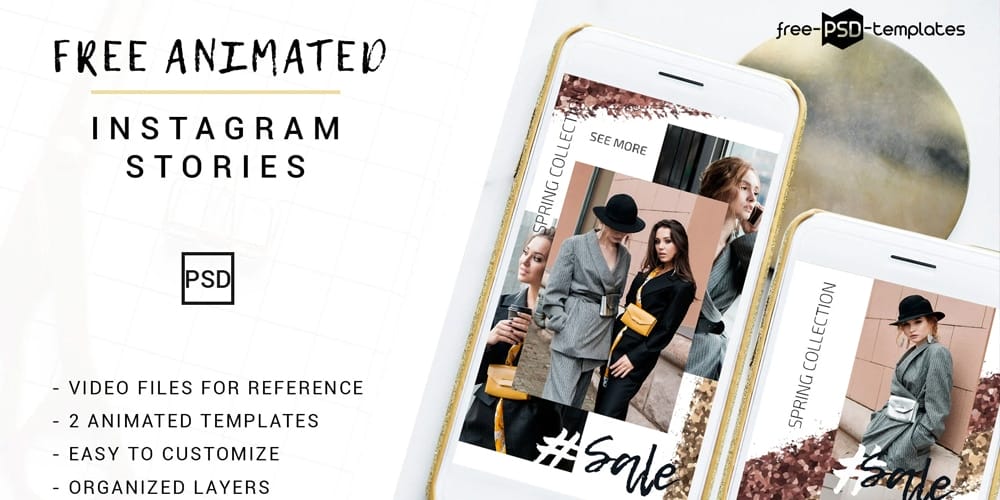Free Animated Instagram Stories Template