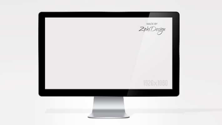 Free Apple iMac Mock-Up