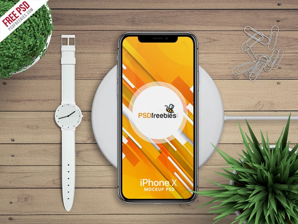 Free Apple iPhone X Mockup PSD