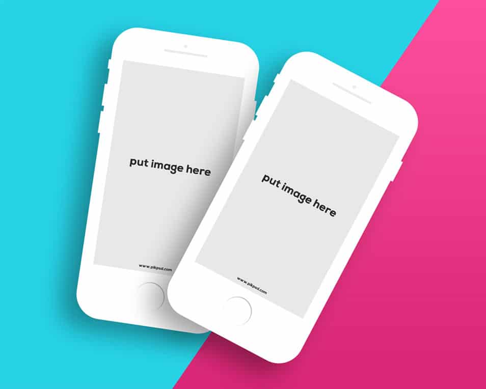 Free Apps Mockup For iPhone PSD