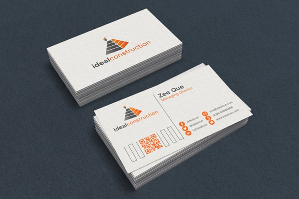 Free Black & White Business Card Template