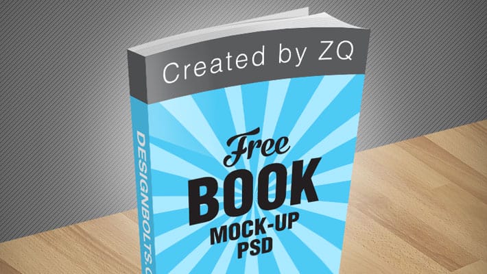 Free Book Mock-up PSD