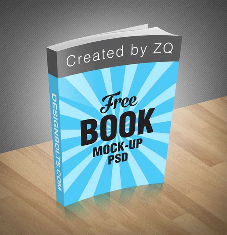 Free Book Mock-up PSD