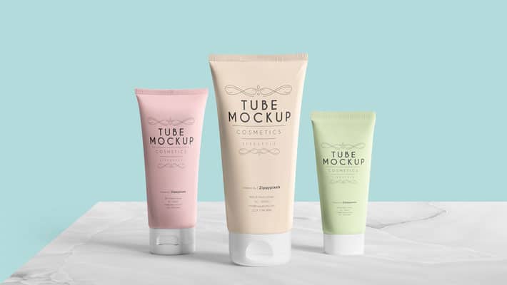 Free Breathtaking Tube Mockup PSD