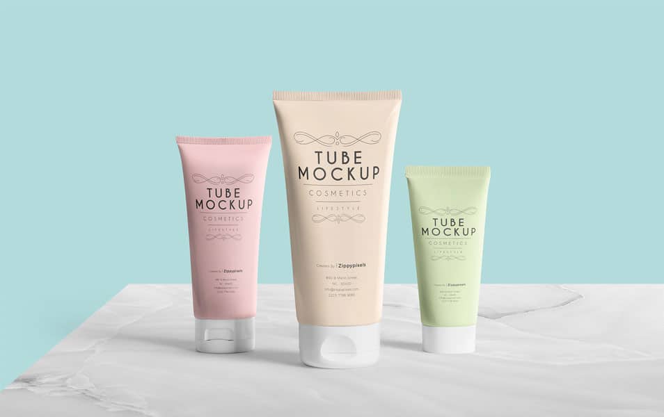 Free Breathtaking Tube Mockup PSD