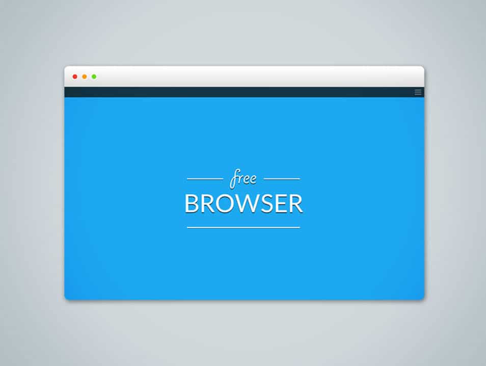 Free Browser PSD Mockup