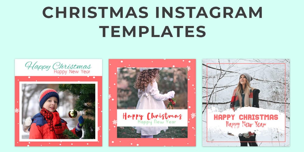 Free Christmas Instagram Templates PSD