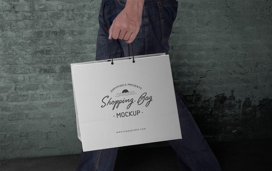 Free Customizable Shopping Bag Mockup PSD