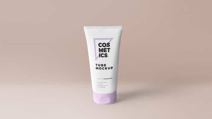Free Customizable Tube Packaging Mockup