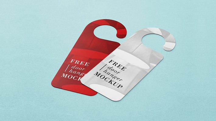 Free Door Hanger Mockup