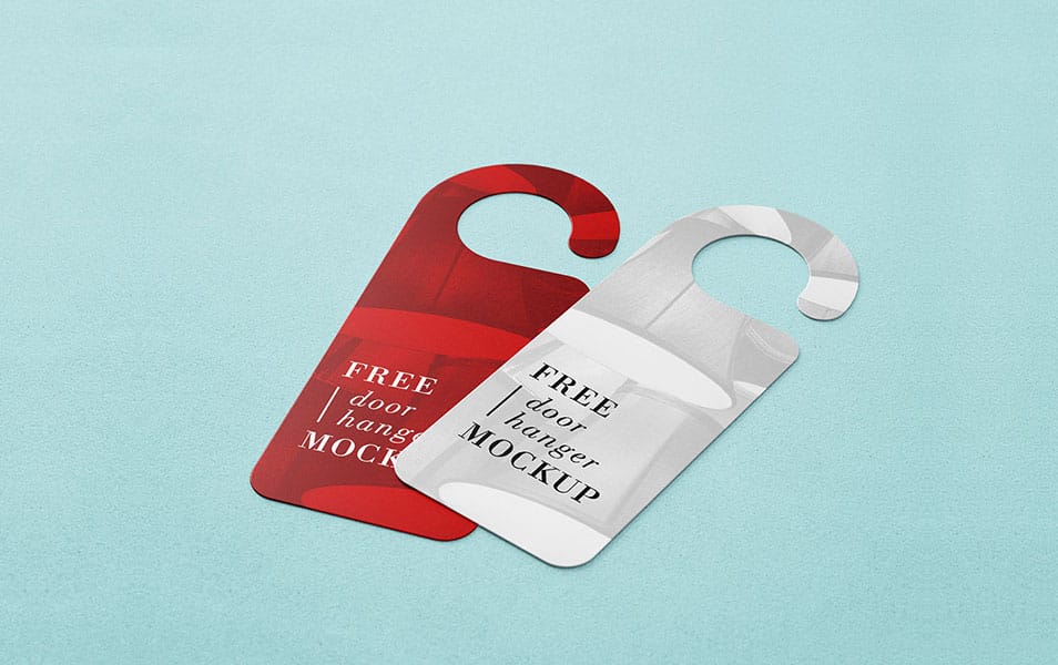 Free Door Hanger Mockup