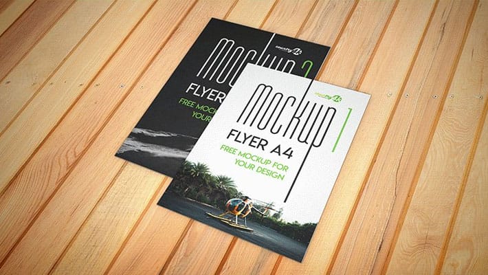 Free Flyer A4 PSD Mockups