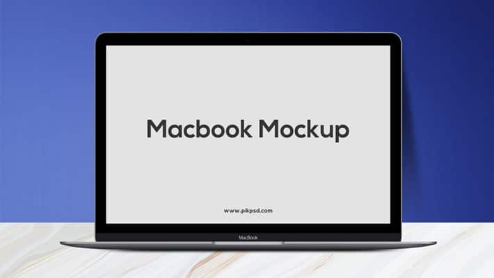 Free Fresh MacBook Mockup PSD