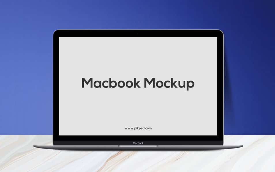 Free Fresh MacBook Mockup PSD