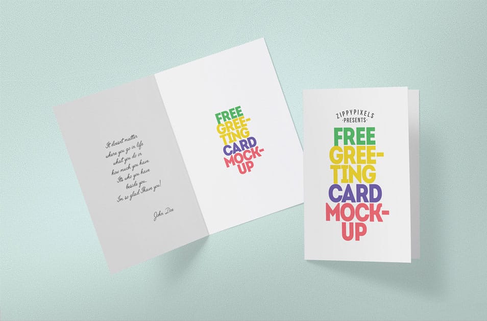 Free Greeting Card Mockup