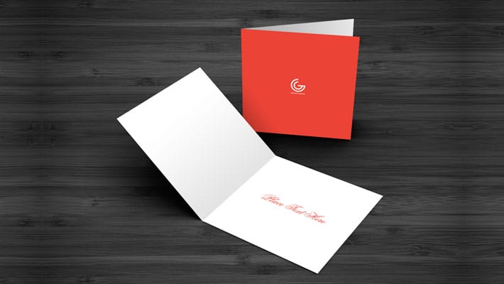 Free Greetings Card Mockup