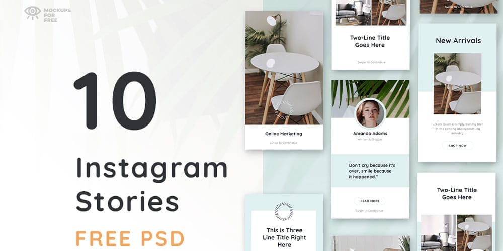 Free Insta Stories Template PSD