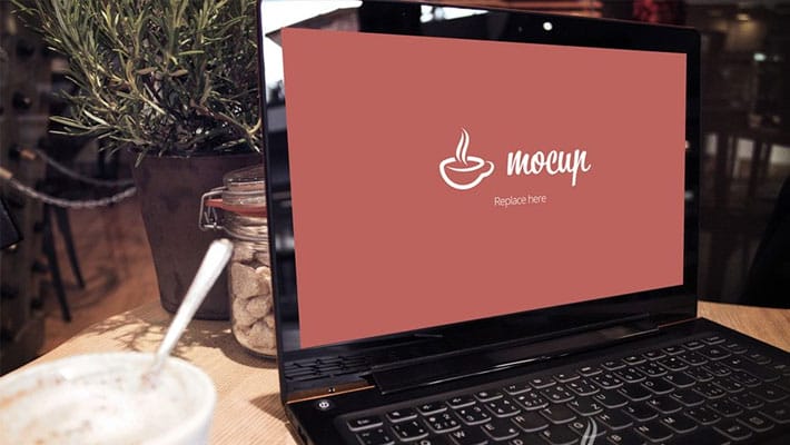 Free Lenovo Notebook Mockup Batman