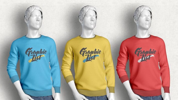 Free Long Sleeve T-shirt Mockup