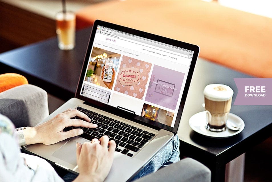 Free MacBook Pro Photo Mockup