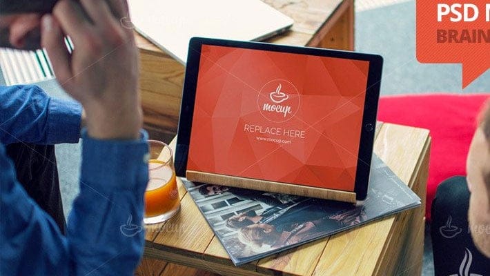 Free Mockup iPad Pro Brainstorming