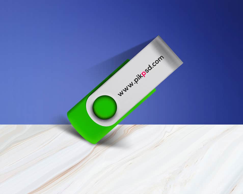 Free New Pen Drive Mock-Up PSD