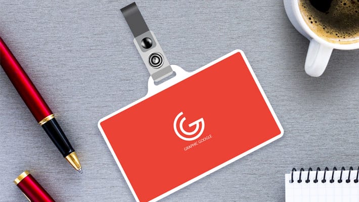 Free Office Identity-Employee Card Mockup