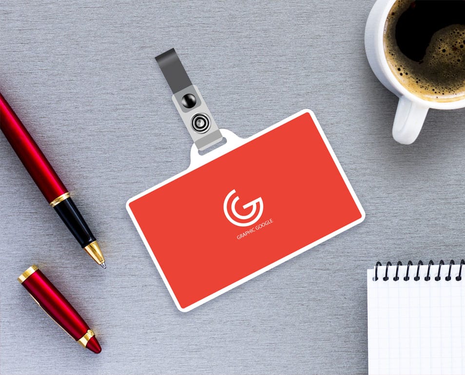 Free Office Identity-Employee Card Mockup