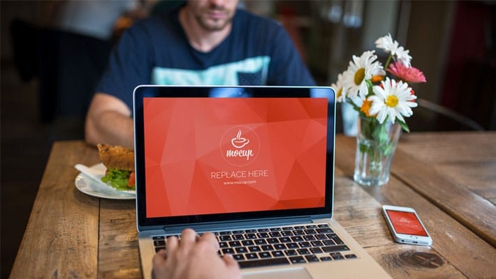 Free PSD Mockup MacBook & iPhone