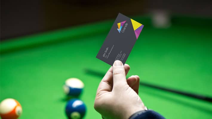 Free Realistic Business Card Mockup