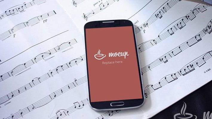 Free Samsung Galaxy S4 Mockup Musician