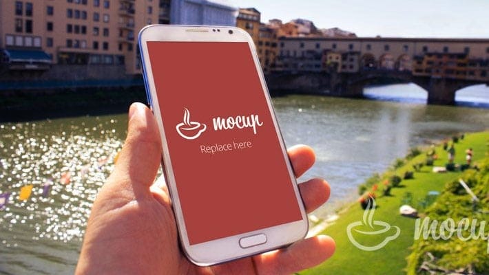Free Samsung Note 2 Mockup Ponte Vecchio