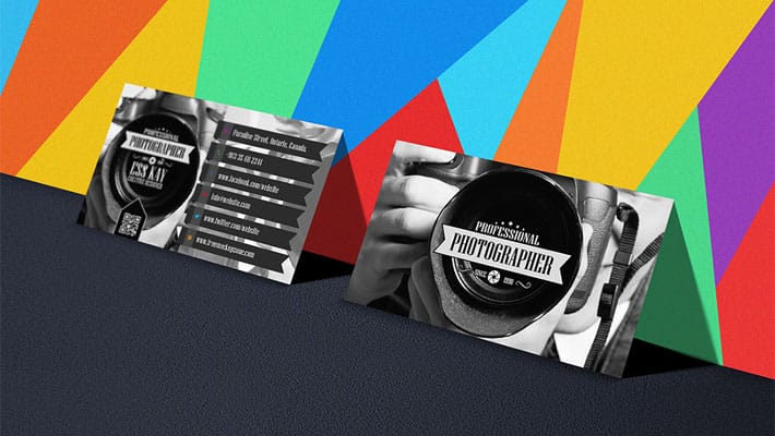 Free Tutti Frutti Business Card Mockup