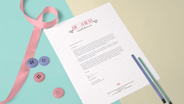 Free US Letter Size Paper Mock-Up