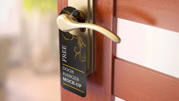 Free Door Hanger Mockups