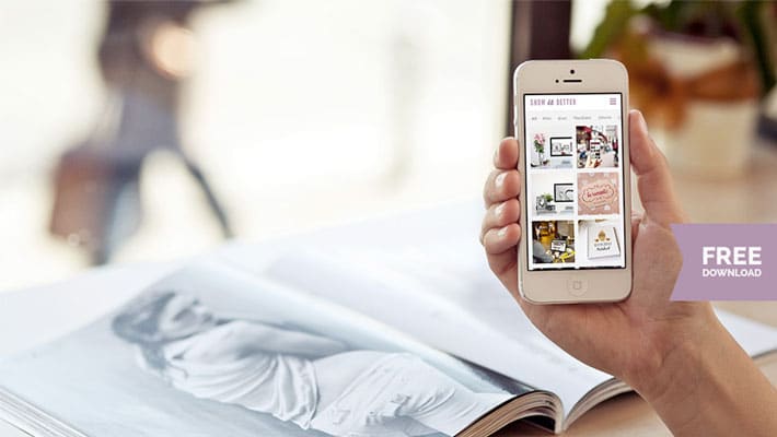 Free iPhone 5 Photo Mockup