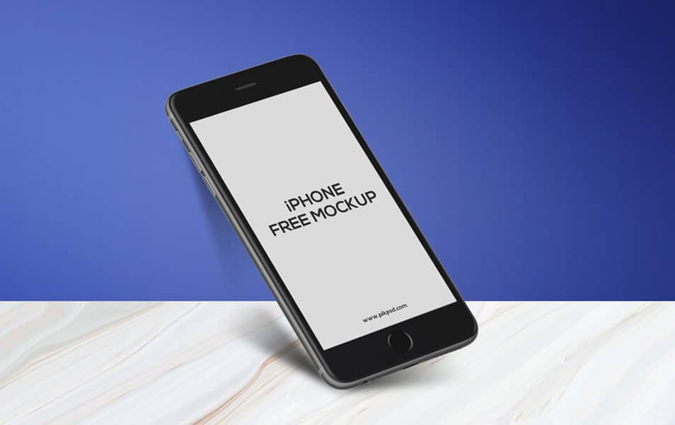 Free iPhone 6 Plus App Mock-Up PSD