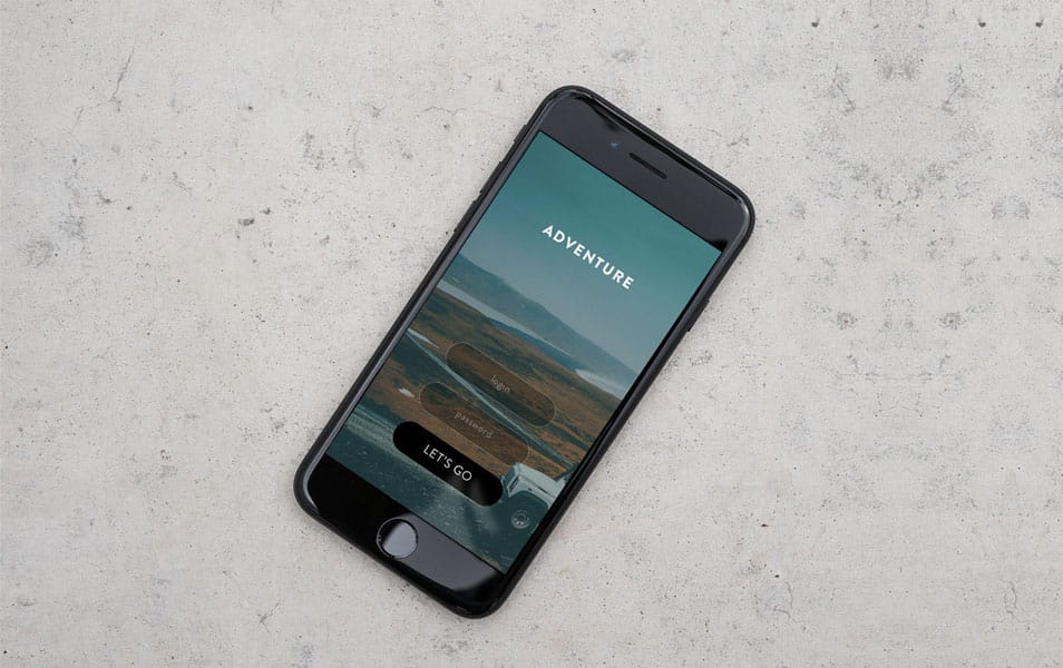 Free iPhone 7 PSD Mockup