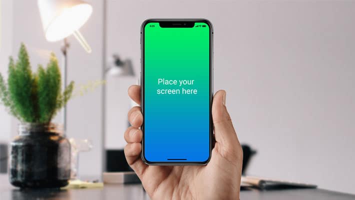 Free iPhone X PSD Mockup