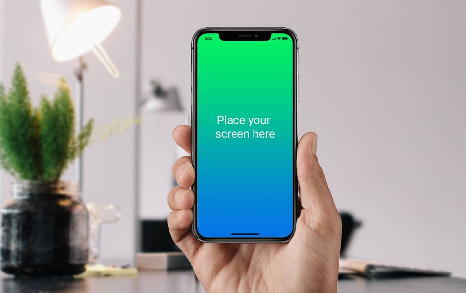 Free iPhone X PSD Mockup
