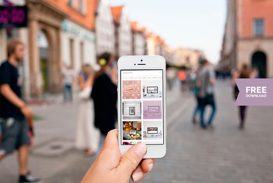 Free iPhone 5 Photo Mockup