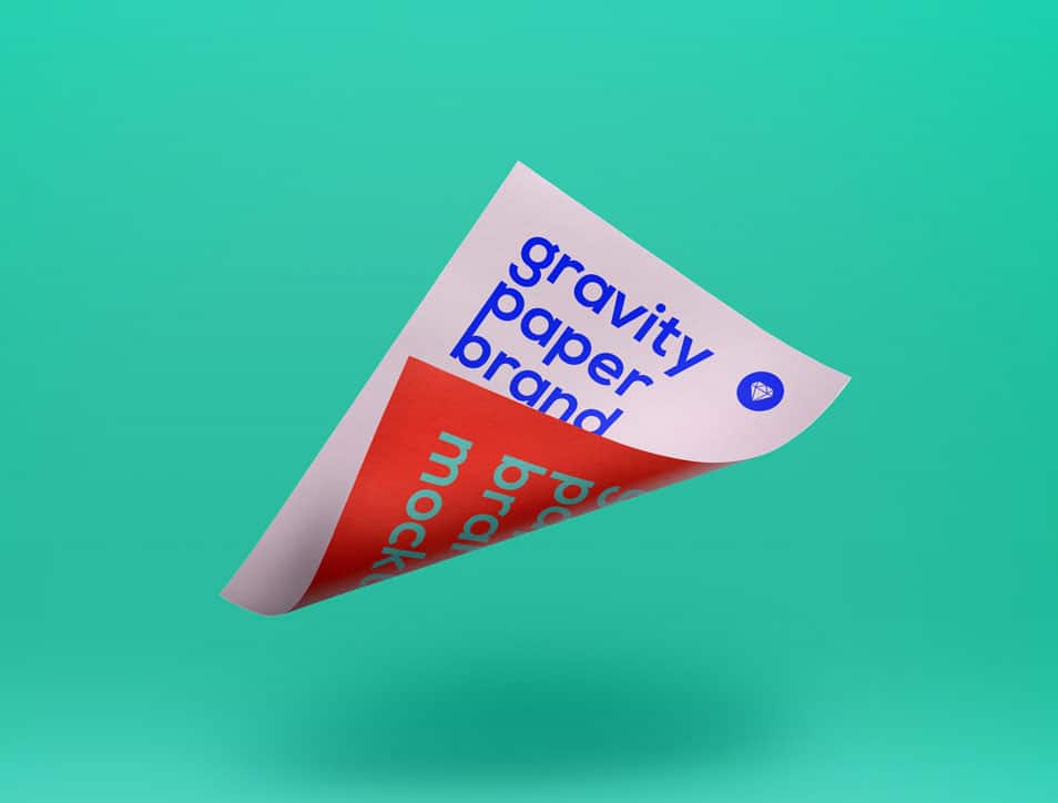 Gravity PSD Paper Mockup